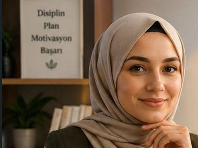 Öğrenci koçu, kitaplı çalışma odasında